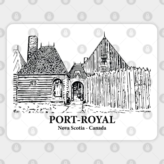 Port-Royal - Nova Scotia Magnet by Lakeric